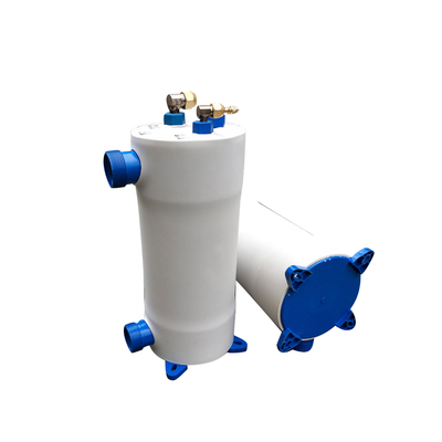 ポリ塩化ビニールの貝のコイルの管の熱交換器0.4mpa 1.5トンの貝およびコイルの熱交換器