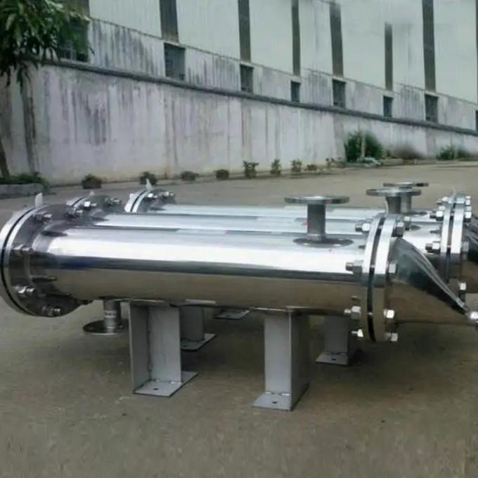 二重管シートの熱交換器