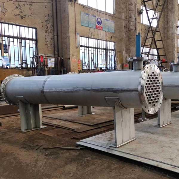 二重管シートの熱交換器