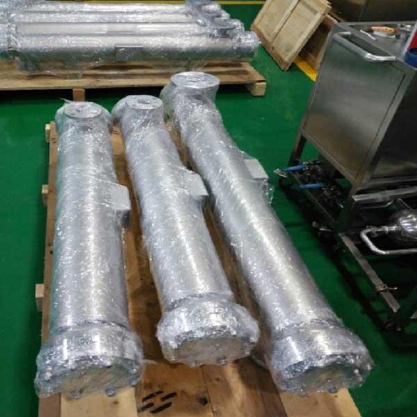 二重管シートの熱交換器