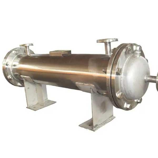 二重管シートの熱交換器