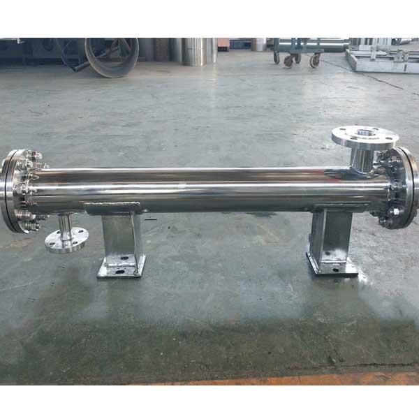 二重管シートの熱交換器